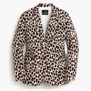 J. Crew Giraffe Print Skirt Suit